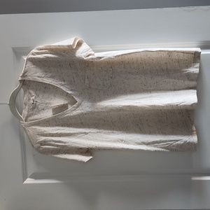 Madewell Cream Speckled Short Sleeve Tee